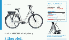 Fragment recenzji roweru Kreidler Vitality Eco 4