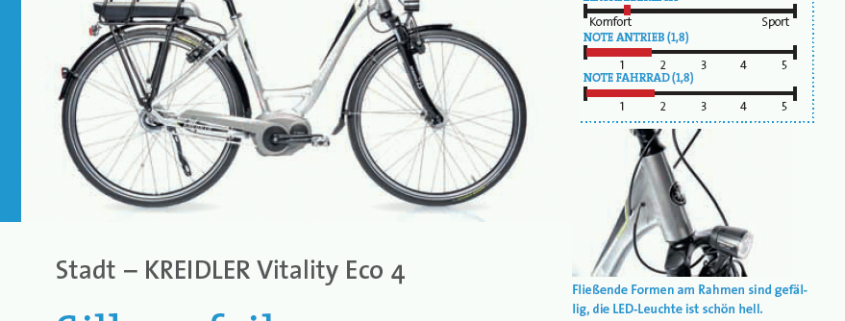 Fragment recenzji roweru Kreidler Vitality Eco 4