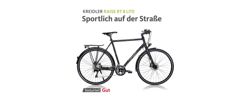 www Fragment recenzji roweru Kreidler Raise RT8 Light
